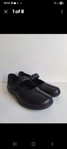 Hotter shake black leather - black,