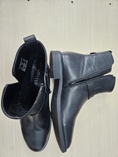 Hotter Black Leather Ankle