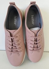 Pink leather lace up women's